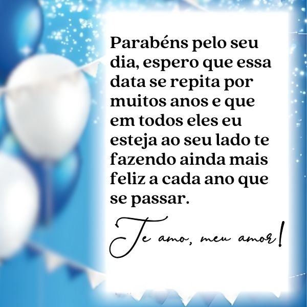 mensagem de aniversário para namorado que mora longe