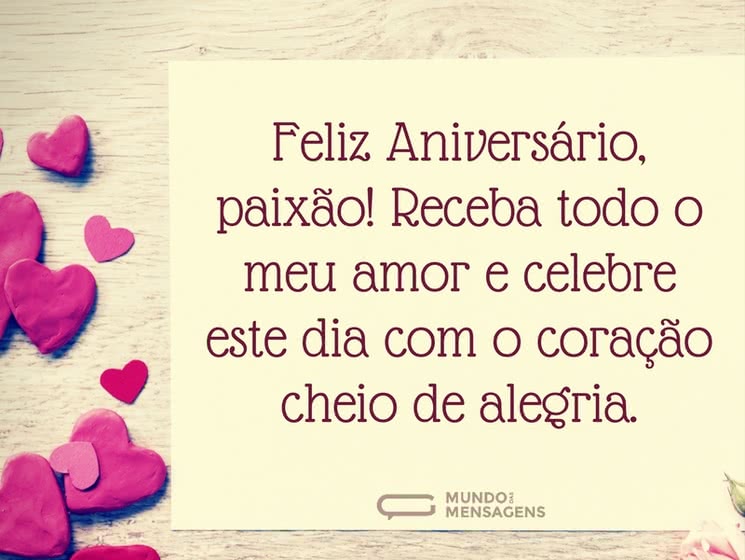 mensagem de aniversário para namorado vs mensagem para marido