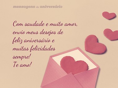 mensagem de aniversário para namorado que mora longe