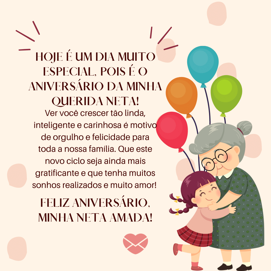 mensagem de aniversário para neta evangélica