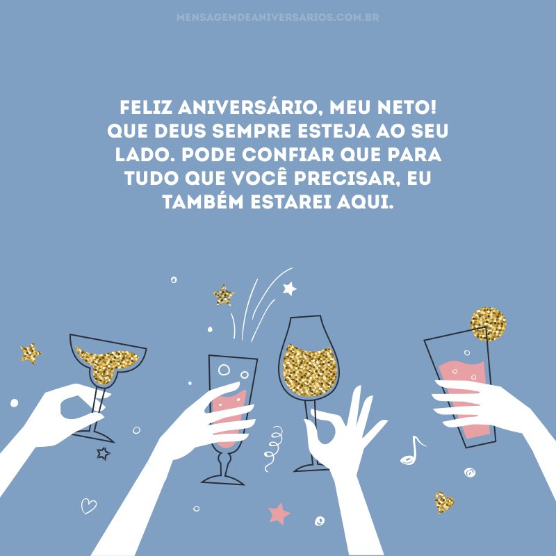 mensagem de aniversário para neto engraçada