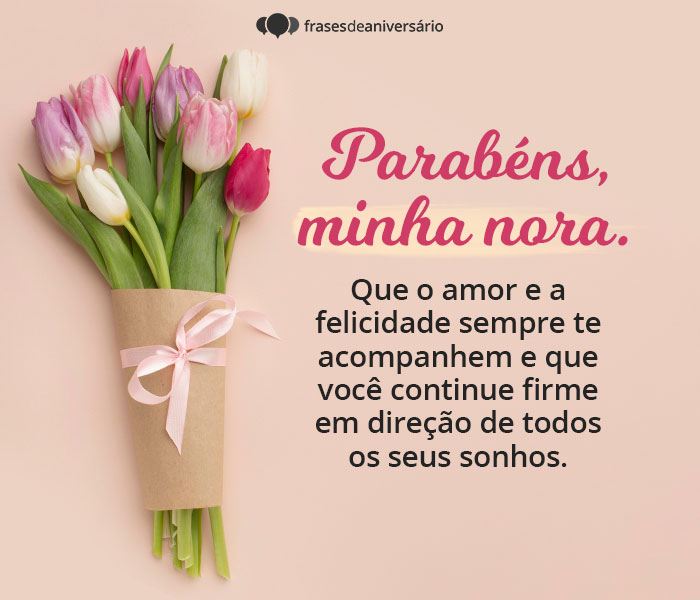 mensagens de aniversário para nora emocionantes