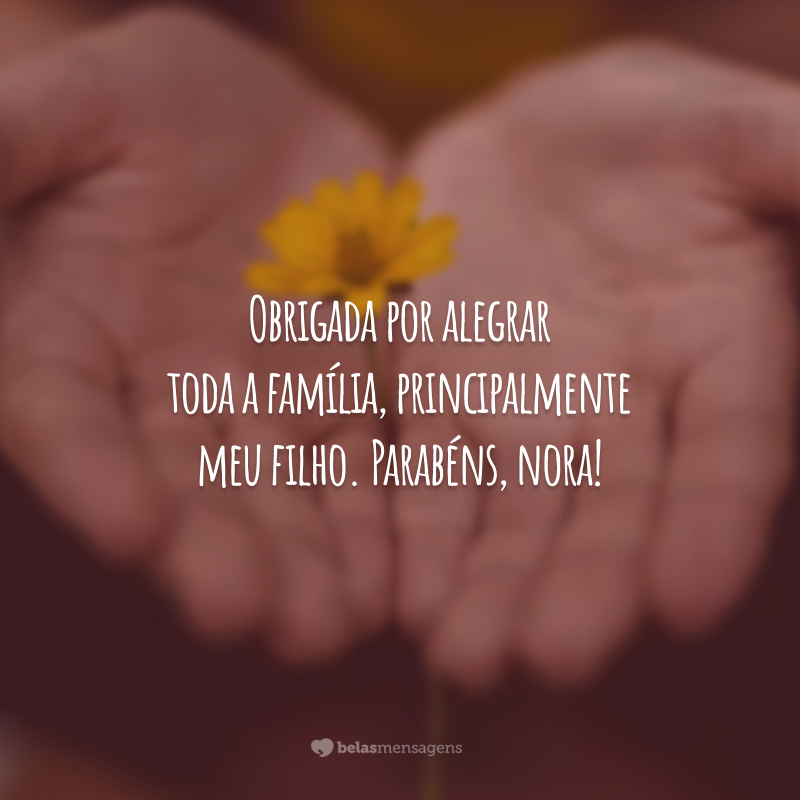 mensagem de aniversário para nora que mora longe