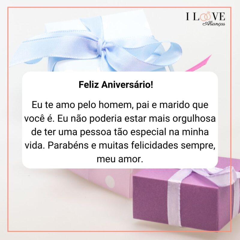 mensagens românticas de aniversário para o esposo