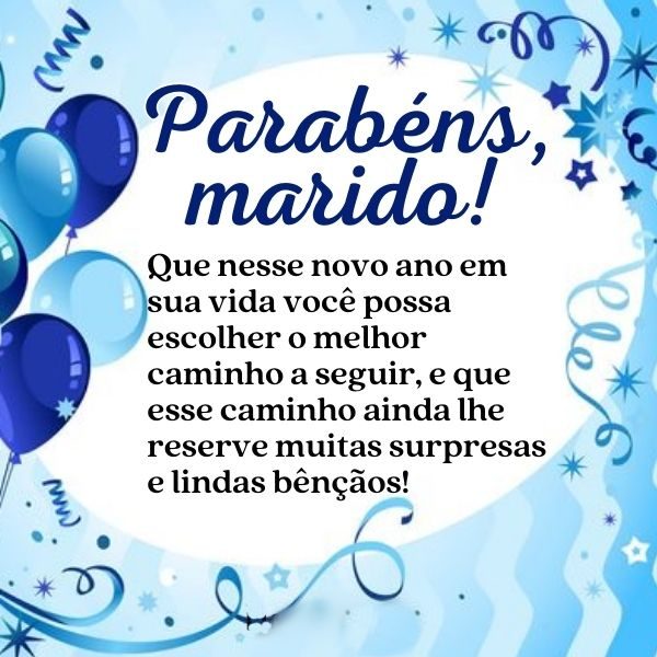 mensagens curtas de aniversário para o marido