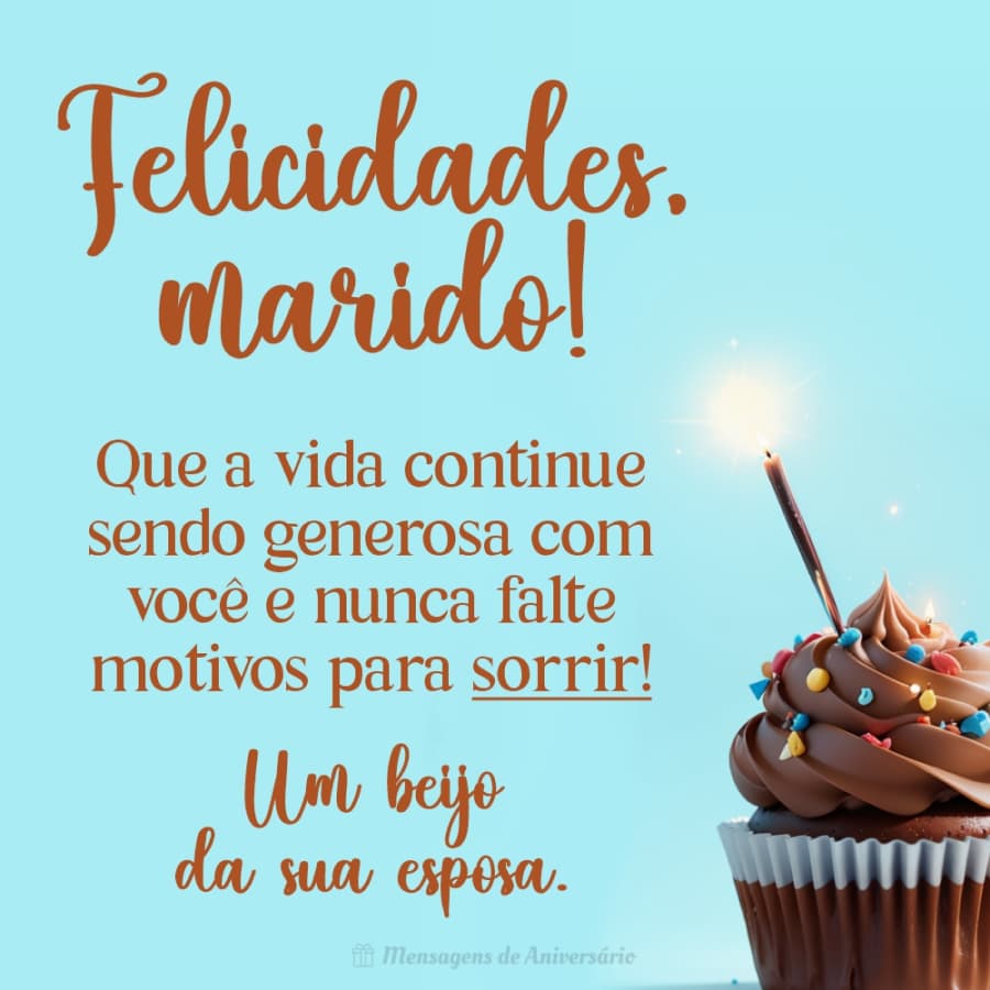 mensagem de aniversário para marido especial