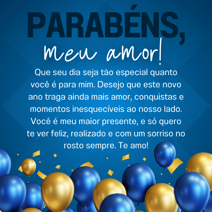 mensagens de aniversário para namorado 2026