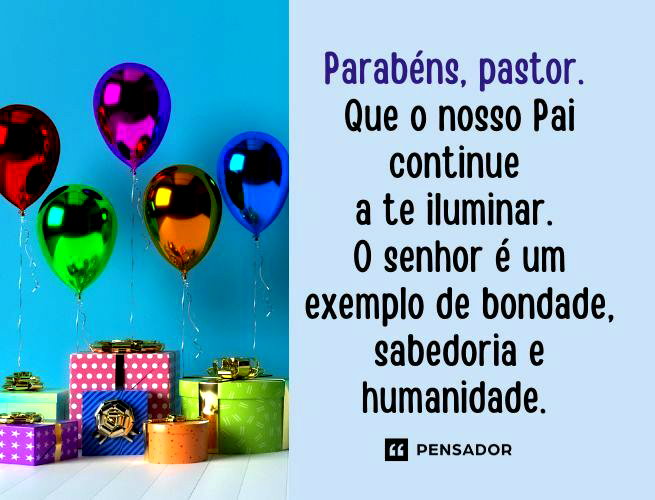 mensagem de aniversário para pastor evangélico