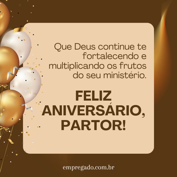 parabéns para pastor