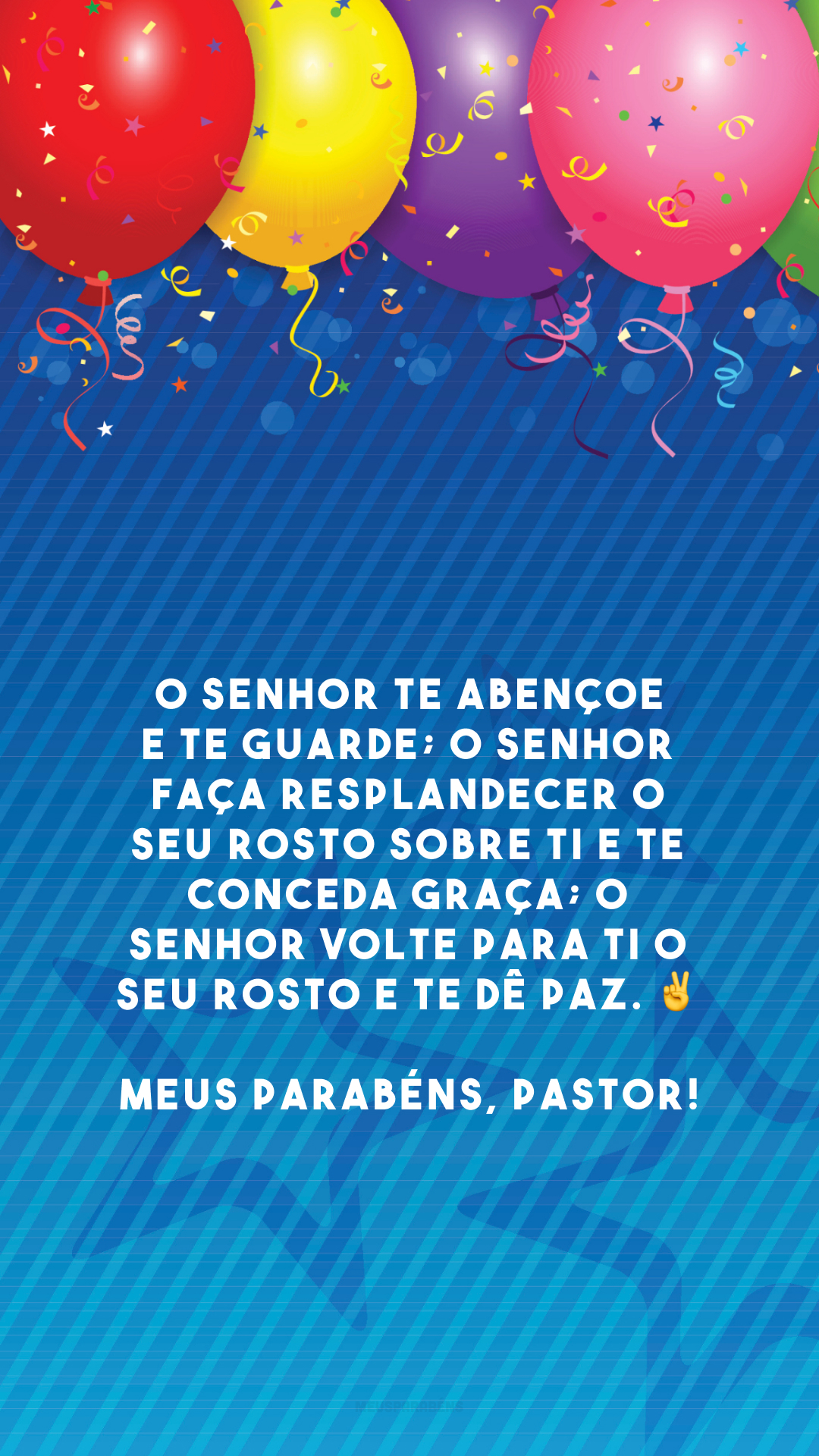 parabéns para pastor com versículo