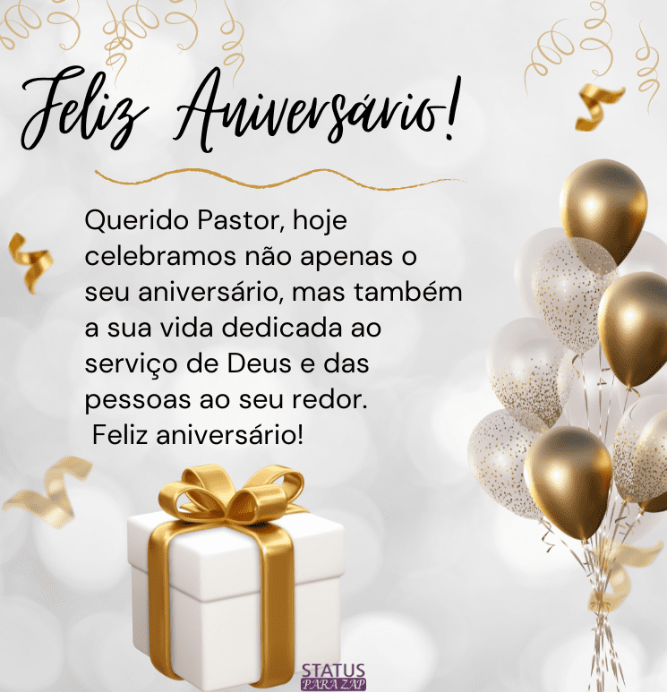 mensagem de aniversário para pastor com nome