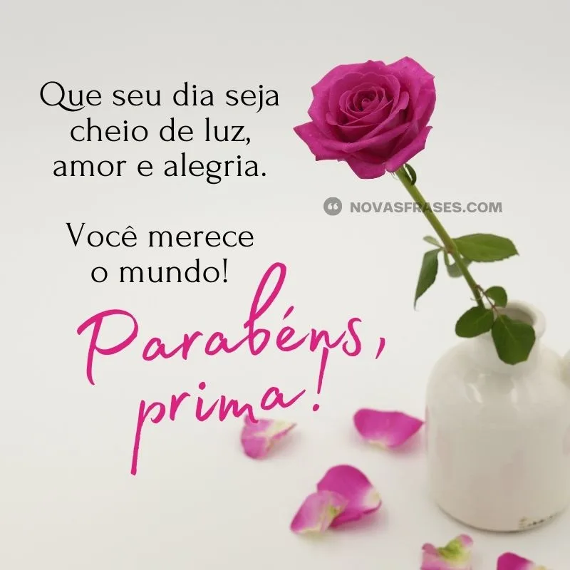 mensagem de aniversário para prima querida