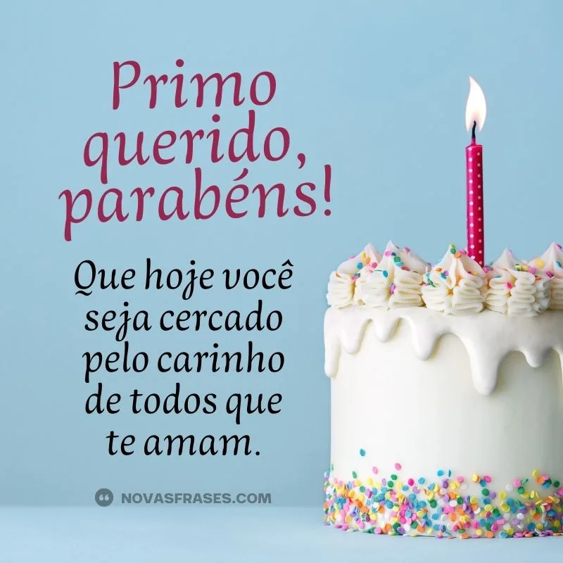 frases de aniversário para primo