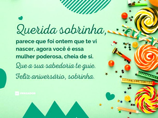 mensagem de aniversário para sobrinha evangélica