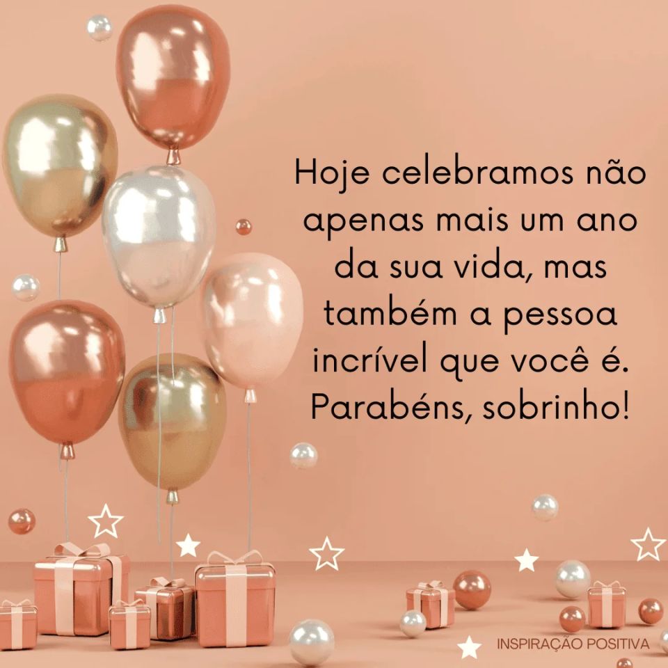 mensagem de aniversário para sobrinho adolescente
