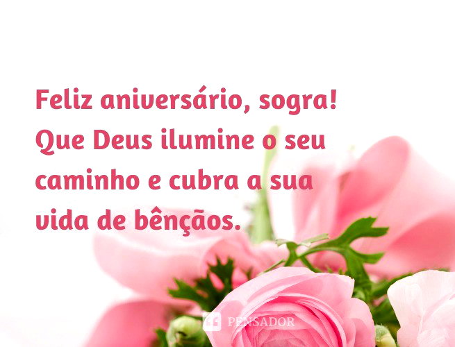 mensagem de aniversário para sogra