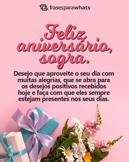 mensagem de aniversário para sogra