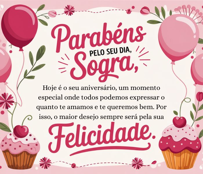 mensagens de aniversário para sogra emocionantes
