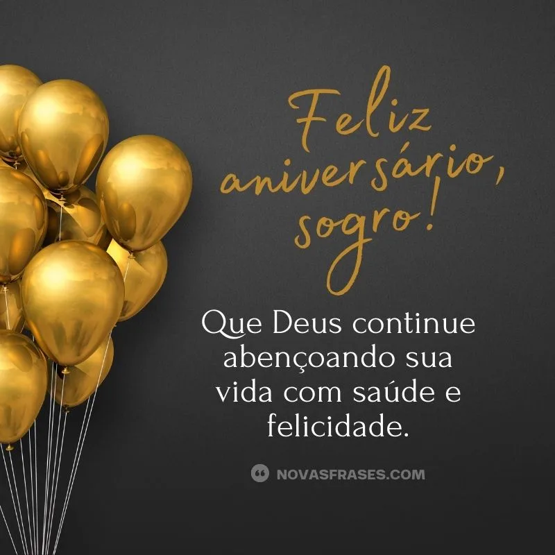como desejar feliz aniversário para sogro