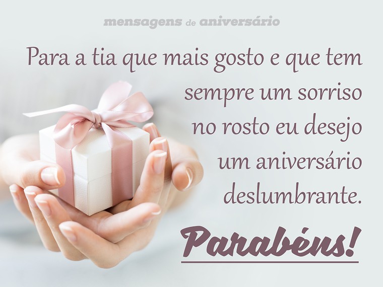 mensagens curtas para tia