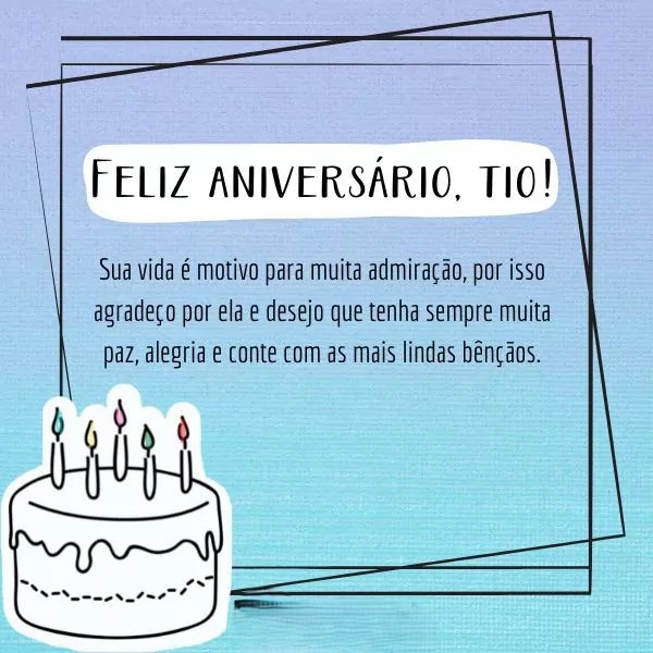 como desejar feliz aniversário para tio