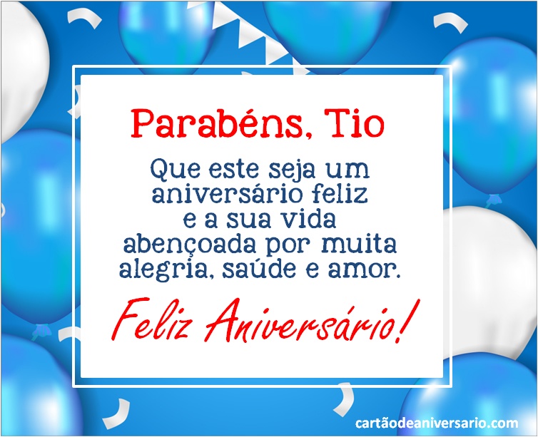 mensagens de aniversário para tio e amigo