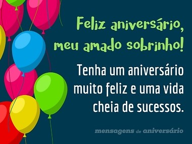 frases de aniversário para sobrinho
