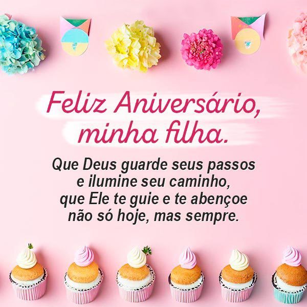 mensagem de aniversário para filha de mãe