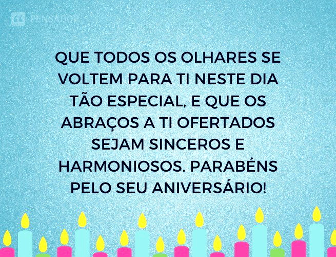 mensagens emocionantes de aniversário