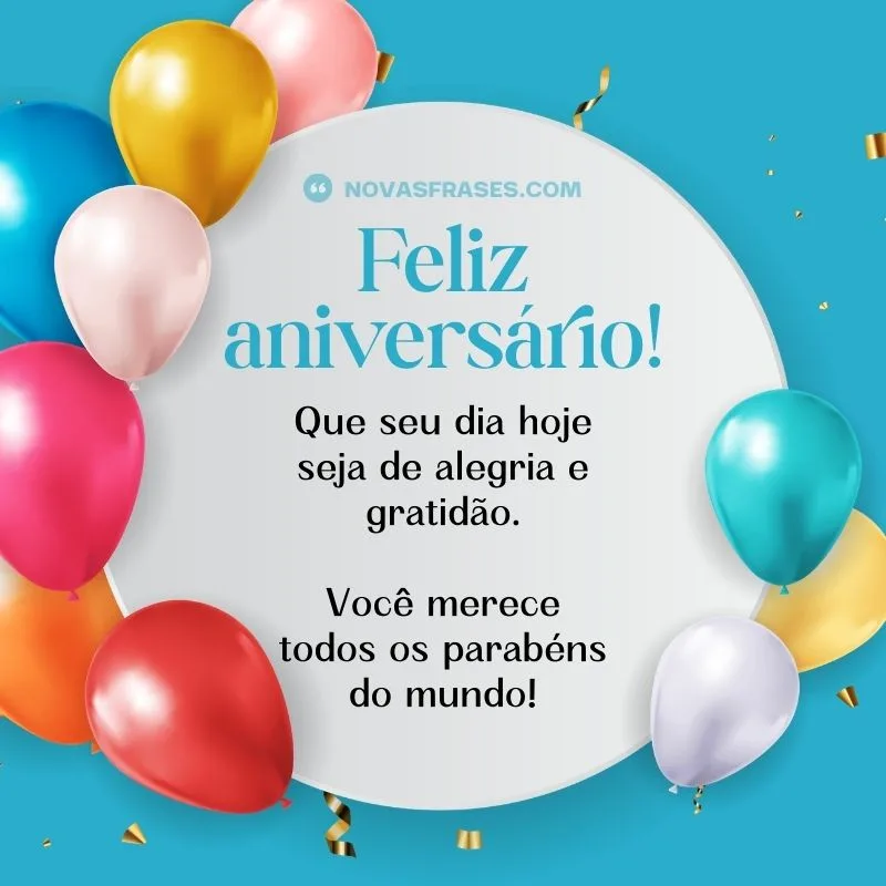 mensagens de aniversário para status