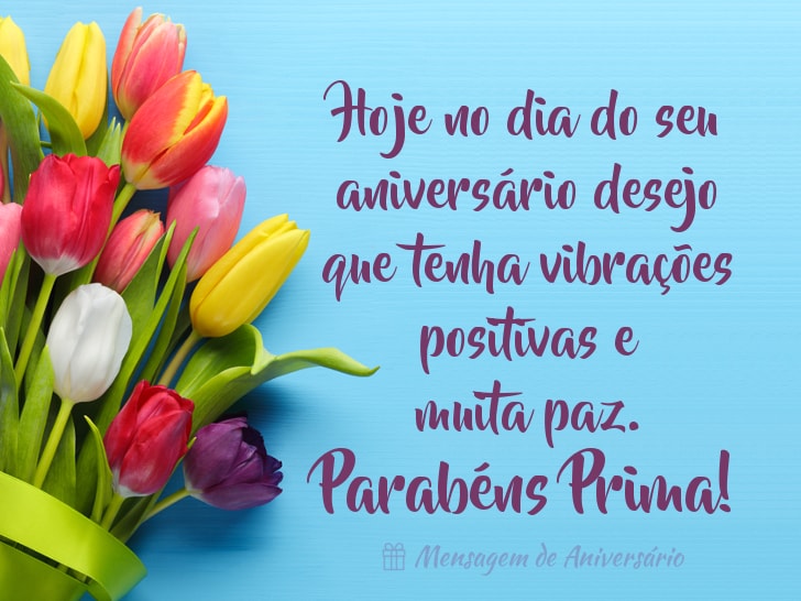 texto de aniversário para prima