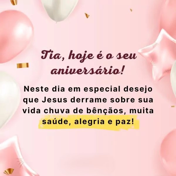 mensagens curtas para tia