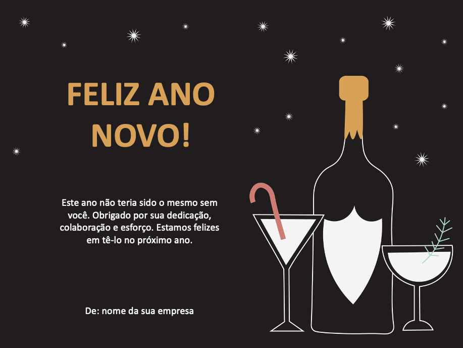 como desejar feliz ano novo para clientes