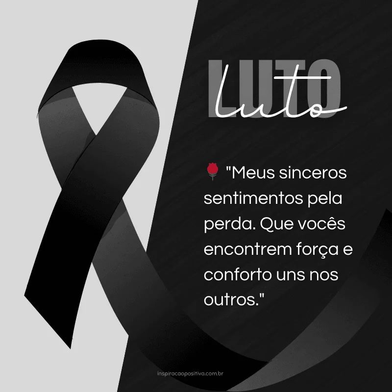 o que dizer para quem perdeu um ente querido