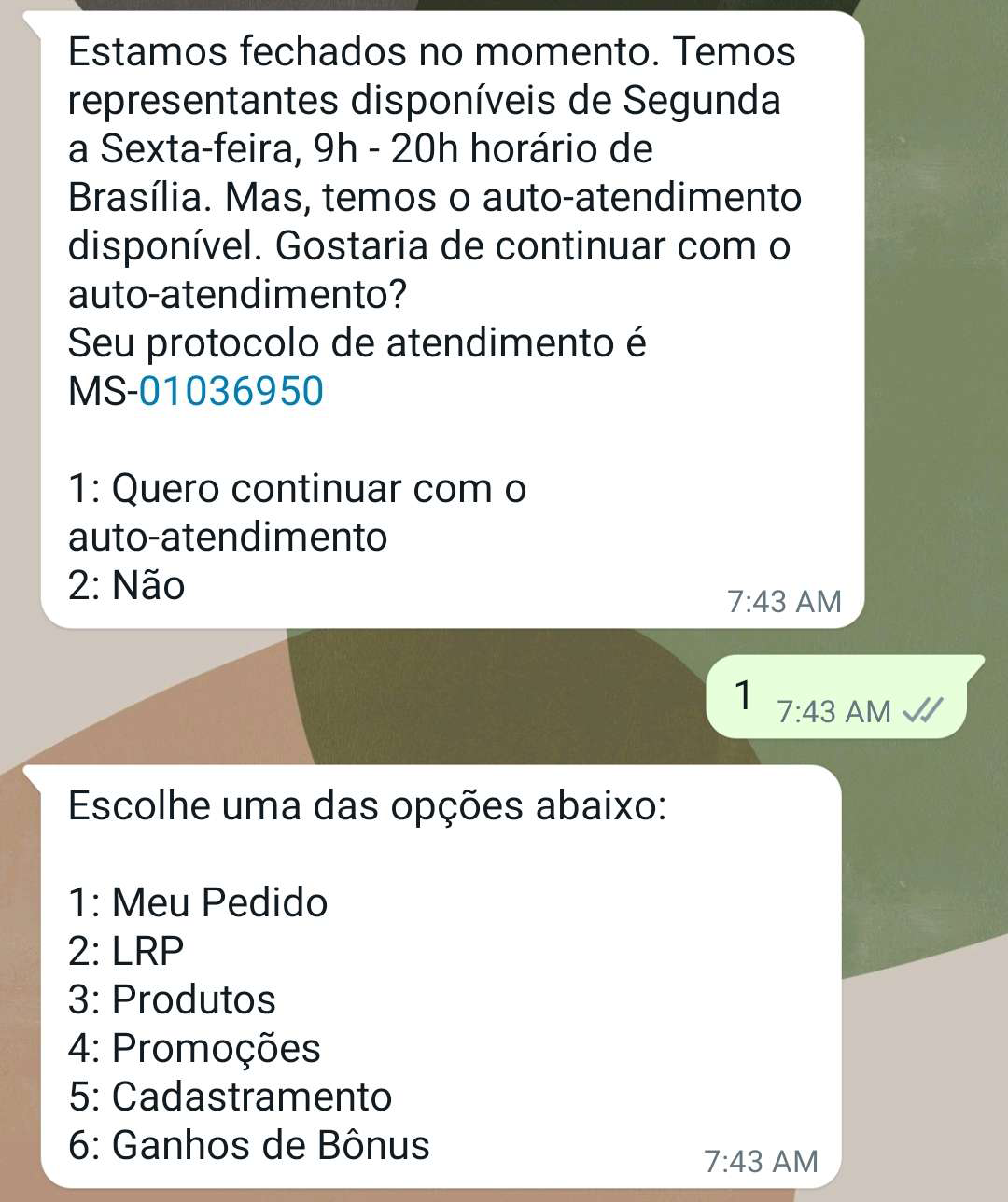 atendimento automático whatsapp