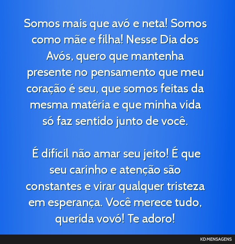 amor de avó