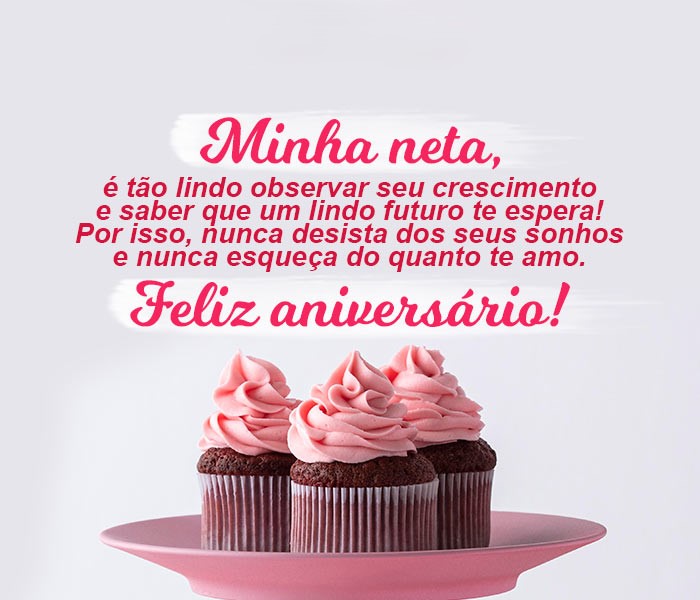 desejos de aniversário da avó para neta
