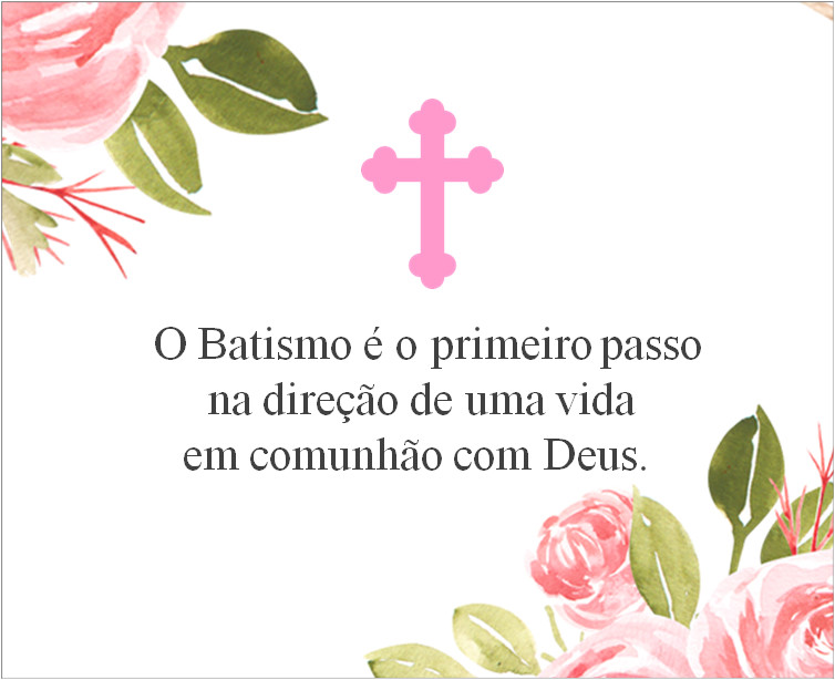 texto batizado religioso