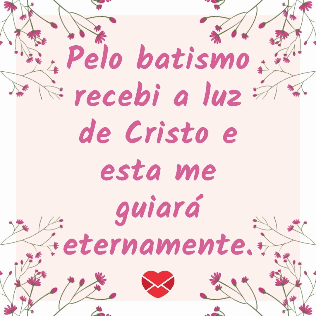 mensagem batizado afilhado