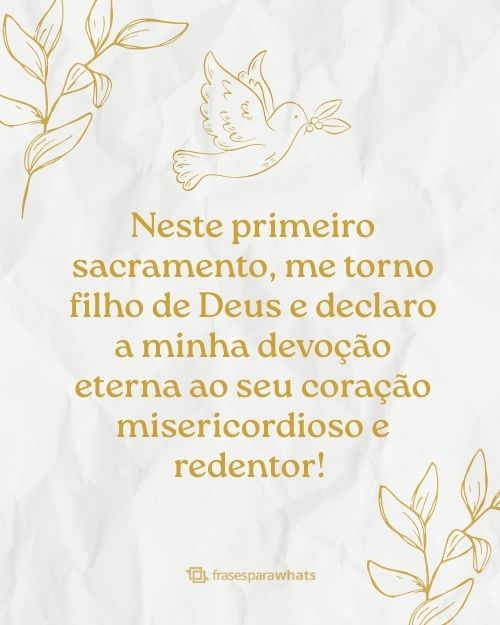 convite batizado mensagem