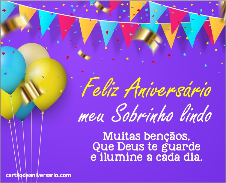 mensagem de aniversário para sobrinho criança bênçãos