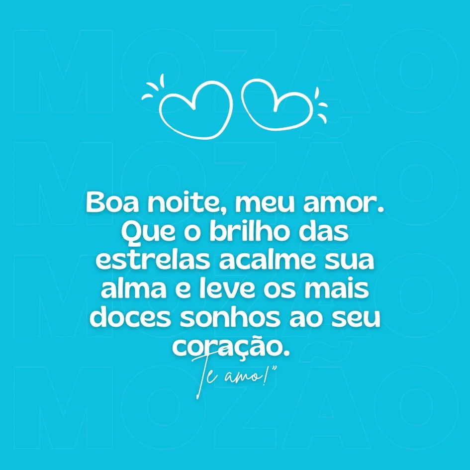 boa noite amor whatsapp