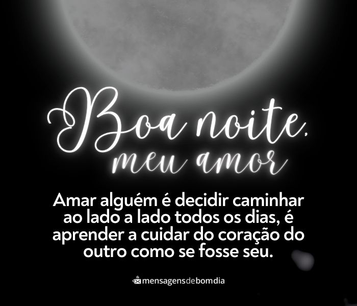 frases de boa noite para o amor da minha vida