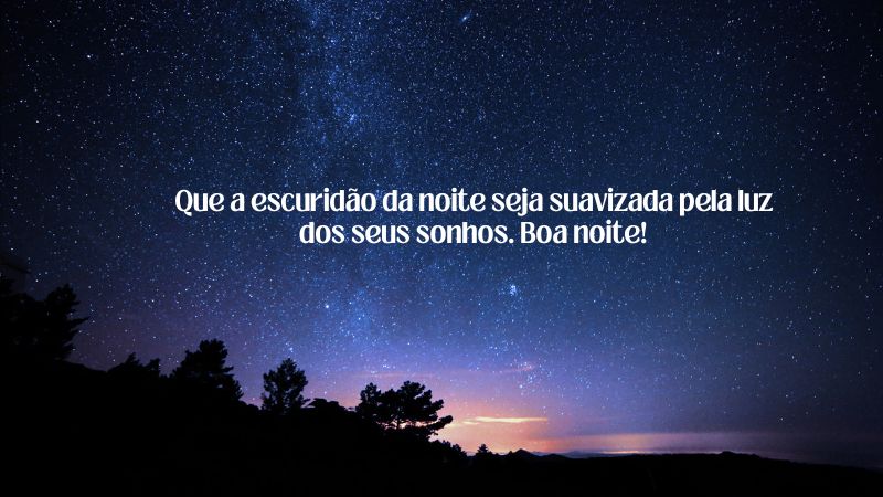 mensagem de boa noite com carinho