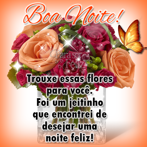 mensagem de boa noite com flores para alguém especial
