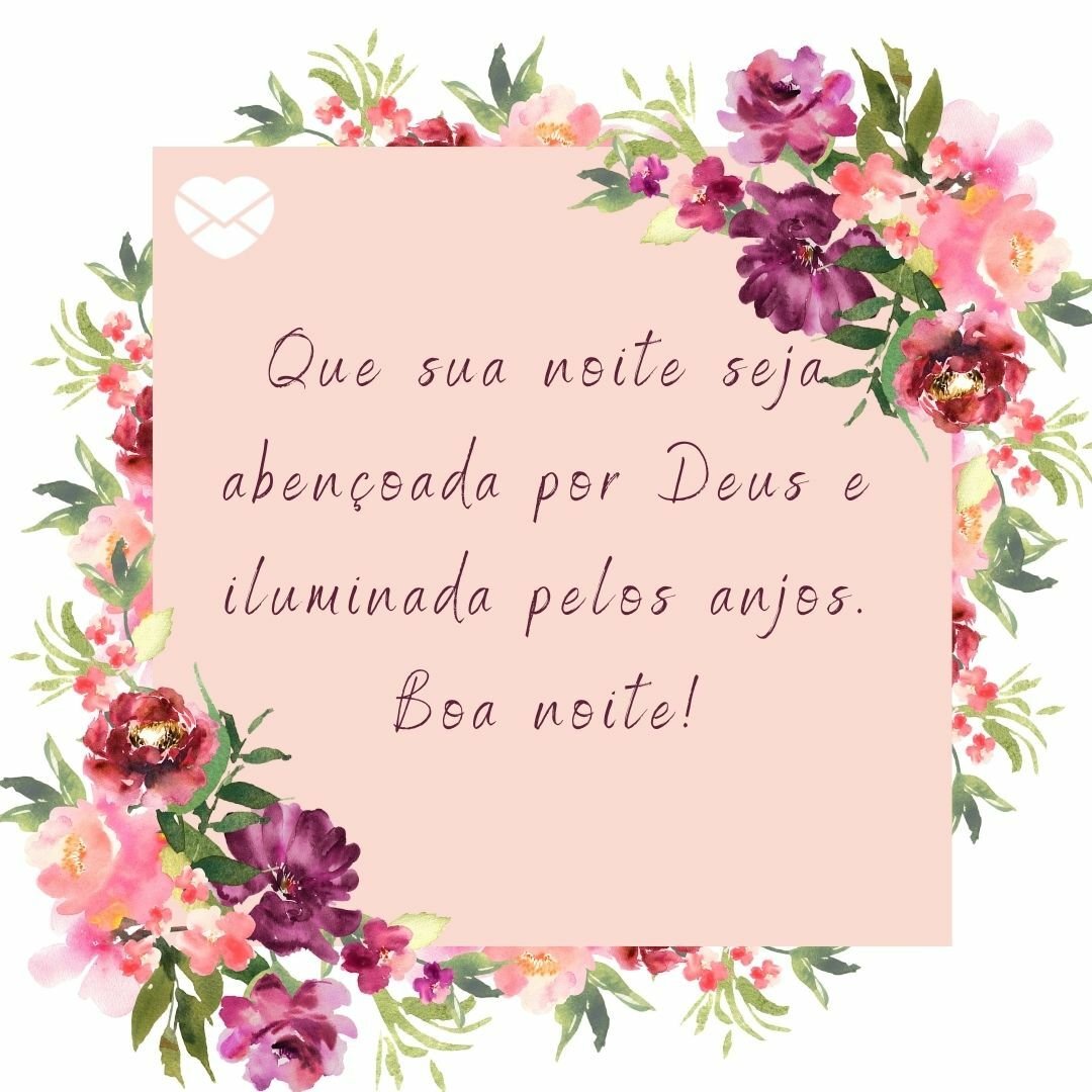 boa noite com flores para status
