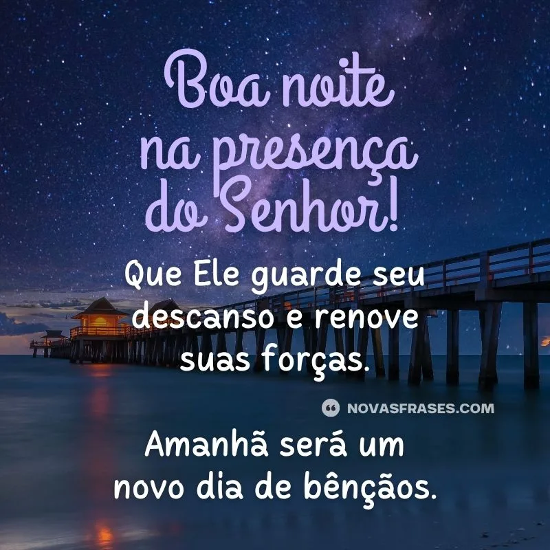 boa noite abençoada com Jesus