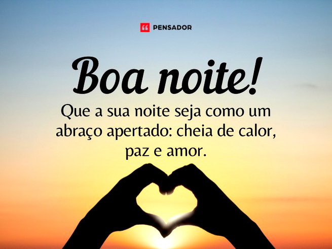 mensagem de boa noite com paz e amor
