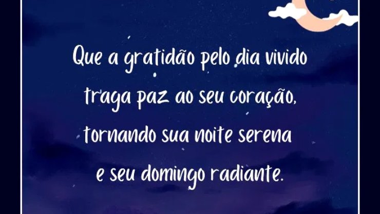 mensagens curtas de boa noite de sábado