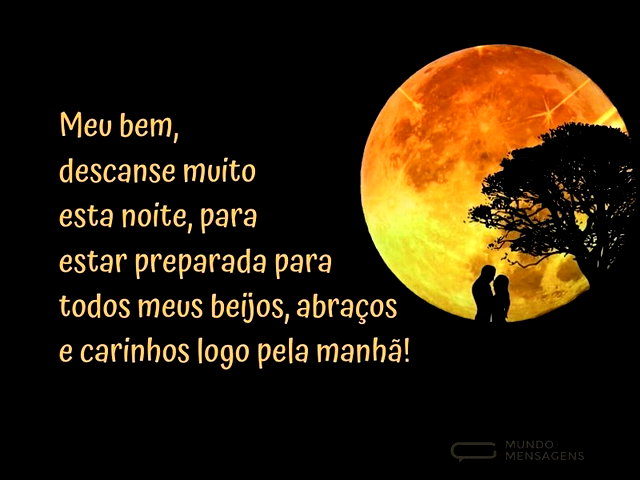 como desejar boa noite para namorada